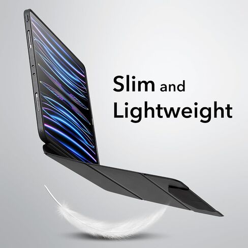 ESR for iPad Pro 11 Inch Case (2022/2021), Detachable Magnetic Cover, Smart Trifold Stand with Hard Shell Back, Pencil 2 Wireless Charging, Slim and Light, Ascend Series, Frosted Grey in Saudi Arabia
