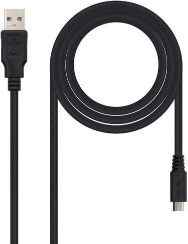 NANOCABLE - Cable USB 2.0, Tipo A/M-Micro USB B/M, 0.8 M in Saudi Arabia