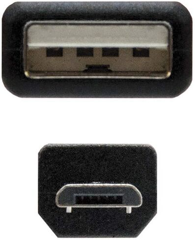 NANOCABLE - Cable USB 2.0, Tipo A/M-Micro USB B/M, 0.8 M in Saudi Arabia