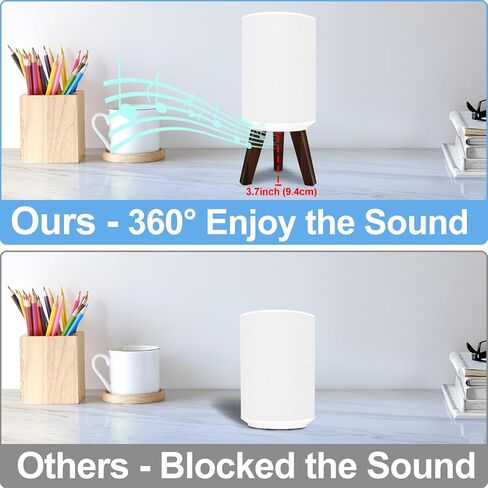 Wooden Tripod Desk Stand for Sonos Era 100 Desktop Spesker Stand Holder -Table Stand for Sonos Era 100 Desktop Stand for Better Sound, Black in Saudi Arabia