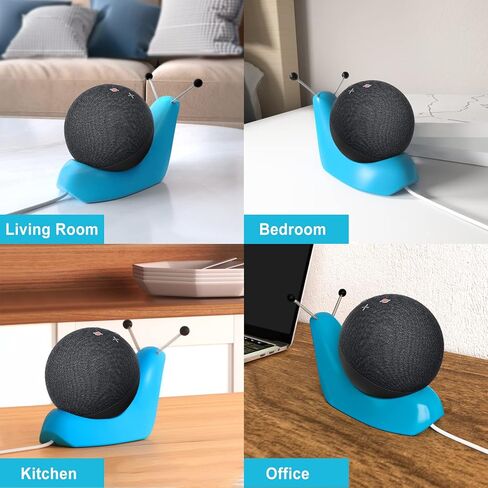 Stable Stand Holder for Echo Dot 4th/5th Generation Stand, Desktop Stand for Echo Dot 4th/5th Gen Holder with Cable Management, Cute Desk Table Stand for Echo Dot 4th/5th Gen Speaker Mount, Blue in Kuwait