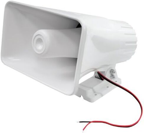 Pyle 8'' Indoor and Outdoor 65 Watts Heavy Duty Portable PA Horn Speaker, 8 Ohms Impedance, with Adjustable Bracket, White (4 Pack) in Saudi Arabia