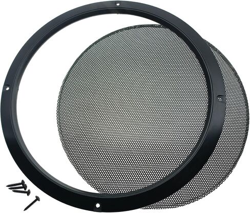 FDXGYH 2 Pack 8 Inch Speaker Grills Cover Metal Mesh Grill [Black] in Kuwait