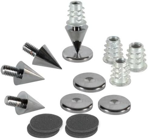 Dayton Audio DSS2-BC Black Chrome Speaker Spike Set 4 Pcs. in Saudi Arabia