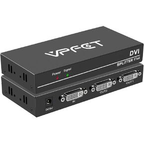 موزع DVI 1x2 DVI 1 في 2 مخرج 2 منفذ DVI يدعم دقة تصل إلى 4K2K/30Hz نسخ تلقائي EDID in Kuwait
