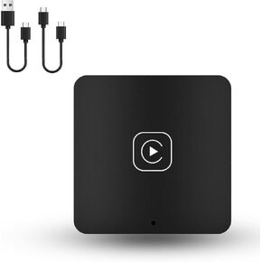 METEESER Wireless CarPlay Adapter, Plug and Play, Convert OEM Wired to Wireless CarPlay, USB-C and USB-A Cables, for Cars with Wired CarPlay in Saudi Arabia