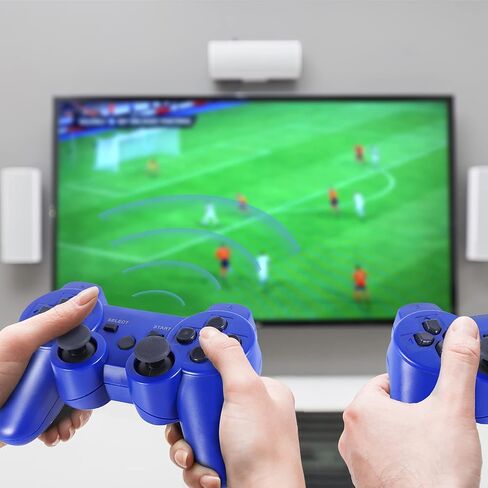 وحدة تحكم عن بعد ذات اهتزاز مزدوج لاسلكي من PS-3 متوافق مع Play-Station 3 مع كابل الشحن in Kuwait