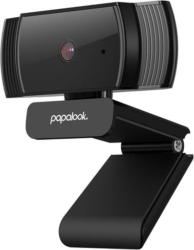 papalook Webcam 1080P, AF925 Autofocus Web Camera Full HD Video Stream, 65° Viewing Angle, Noise Canceling Microphone, Works with OBS, Skype, YouTube, Twitch, for PC/Mac/Laptop/Desktop/MacBook in Kuwait