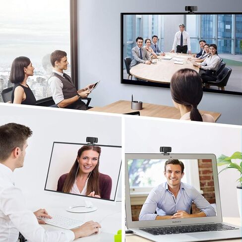 papalook Webcam 1080P, AF925 Autofocus Web Camera Full HD Video Stream, 65° Viewing Angle, Noise Canceling Microphone, Works with OBS, Skype, YouTube, Twitch, for PC/Mac/Laptop/Desktop/MacBook in Kuwait