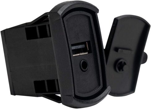 MB Quart PSAP-2S Media Extension (Black) – 10 Foot Extension, AUX to RCA, USB Port, Plug and Play, Audio Playback, Dual Accessory Plug, Apple Car Play Compatible in Saudi Arabia