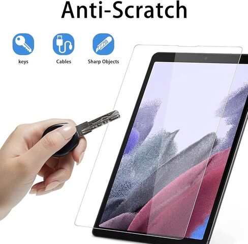 واقي شاشة Tuvror مكون من عبوتين لجهاز Samsung Galaxy Tab A7lite 2021 8.7 بوصة (SM-T220 T225 T227)، طبقة زجاجية مقسى ممتازة. in Kuwait