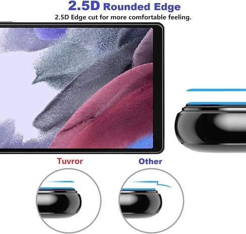 واقي شاشة Tuvror مكون من عبوتين لجهاز Samsung Galaxy Tab A7lite 2021 8.7 بوصة (SM-T220 T225 T227)، طبقة زجاجية مقسى ممتازة. in Kuwait