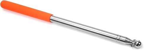 Bettomshin 1Pcs 5.3 Feet Orange Telescopic Teachers Pointer, Stainless Steel Guide Flag Pole, for Office Presentation, Retractable Stick, Teaching Pointer Tour Guides in Saudi Arabia