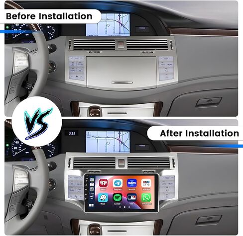for Toyota Avalon 2005-2010 Car Stereo Wireless Apple CarPlay & Android Auto, 9 Inch Android Car Touchscreen Radio with Navigation System Bluetooth HiFi & Backup Camera (2G & 32G) in Saudi Arabia