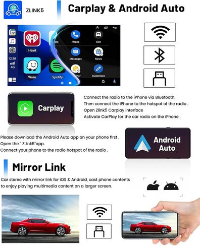 for Toyota Avalon 2005-2010 Car Stereo Wireless Apple CarPlay & Android Auto, 9 Inch Android Car Touchscreen Radio with Navigation System Bluetooth HiFi & Backup Camera (2G & 32G) in Saudi Arabia