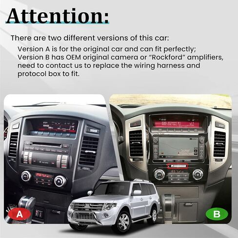 [2+32G] ستيريو سيارة Android مقاس 9 بوصة لسيارة Mitsubishi Pajero 4 V80 V90 2006-2014، Carplay اللاسلكي وAndroid Auto، شاشة لمس راديو GPS مرآة وصلة واي فاي بلوتوث + كاميرا احتياطية in Kuwait