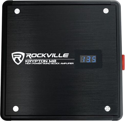 مضخم صوت للسيارة Rockville Krypton-M3 بقدرة 4000 وات كحد أقصى/1000 وات RMS أحادي 1 أوم + جهاز تحكم عن بعد in Kuwait