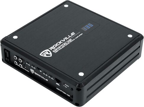 مضخم صوت للسيارة Rockville Krypton-M3 بقدرة 4000 وات كحد أقصى/1000 وات RMS أحادي 1 أوم + جهاز تحكم عن بعد in Kuwait