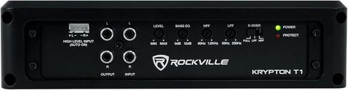 مضخم صوت للسيارة Rockville Krypton-M3 بقدرة 4000 وات كحد أقصى/1000 وات RMS أحادي 1 أوم + جهاز تحكم عن بعد in Kuwait