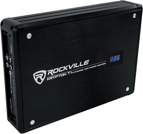 مضخم صوت للسيارة Rockville Krypton-M3 بقدرة 4000 وات كحد أقصى/1000 وات RMS أحادي 1 أوم + جهاز تحكم عن بعد in Kuwait