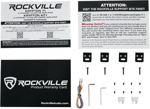مضخم صوت للسيارة Rockville Krypton-M3 بقدرة 4000 وات كحد أقصى/1000 وات RMS أحادي 1 أوم + جهاز تحكم عن بعد in Kuwait