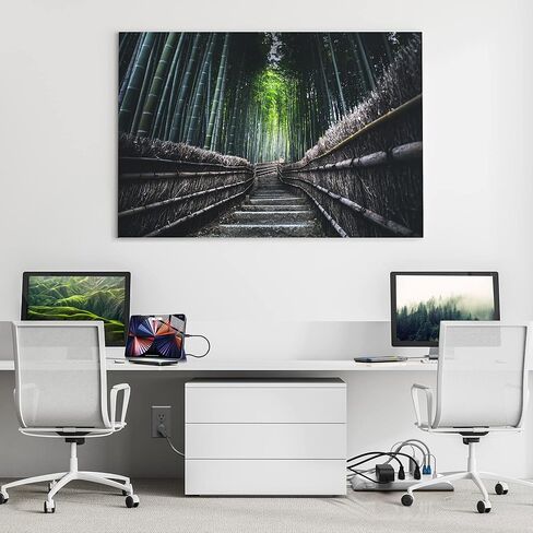 شريط طاقة أسود بطول 6 أقدام وواقي من ارتفاع البرج، حماية شديدة التحمل مع تصنيف 4050 جول، 12 منفذ 120 فولت، 1 USB-A، و1 منفذ USB-C - مثالي لأجهزة الكمبيوتر والمسرح المنزلي والأجهزة المنزلية in Kuwait