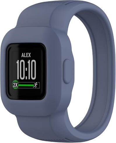 Solid Color ​Bands Compatible with Garmin Vivofit jr 3 Band Replacement Silicone Wristband Sport Straps for Vivofit Jr. 3 Fitness Tracker for Kids (Large(5.5-8.7), SkyBlue,Yellow,Orange) in Saudi Arabia