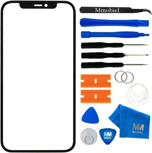 MMOBIEL Front Glass Repair Kit Compatible with iPhone 11 Pro Max - 6.5 inch 2019 - Lens Screen Replacement Repair Kit - Incl. Toolkit - Black in Saudi Arabia