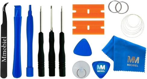MMOBIEL Front Glass Repair Kit Compatible with iPhone 11 Pro Max - 6.5 inch 2019 - Lens Screen Replacement Repair Kit - Incl. Toolkit - Black in Saudi Arabia