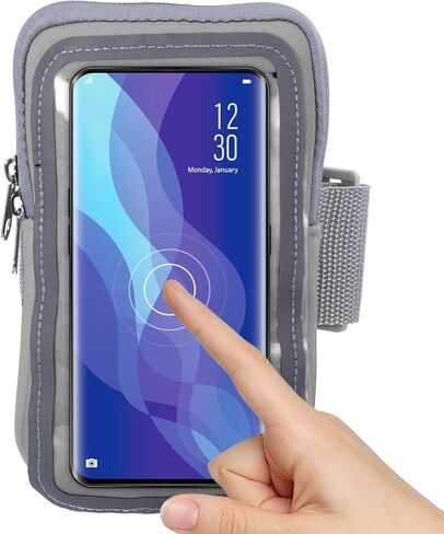 PATIKIL Phone Arm Bands for Running, Running Phone Holder Carrier Armband Cell Phone Holder for Runners, Black in Kuwait