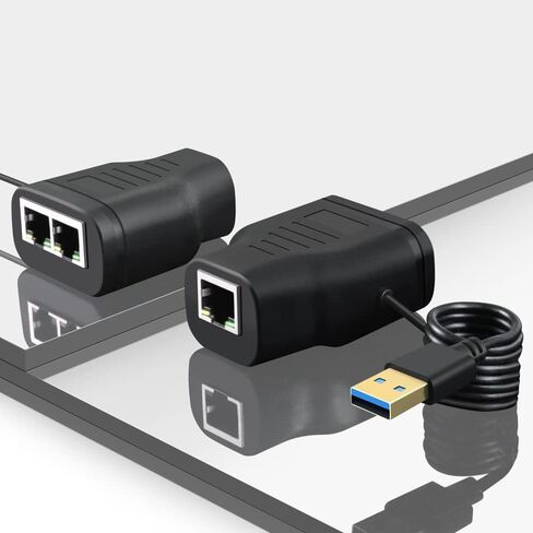 100Mbps STP UTP RJ45 8P8C Plug to Dual RJ45 HUB Splitter Network Ethernet Switcher Adapter in Kuwait