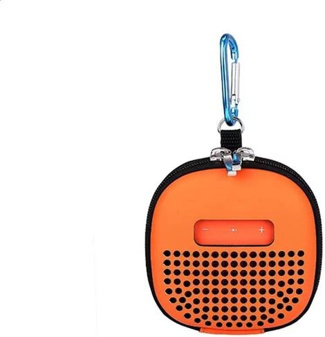 حقيبة سفر صلبة LZYDD مع خطاف معدني محمول يناسب مكبر صوت Bose Micro للحماية الآمنة في الهواء الطلق (برتقالي) in Kuwait