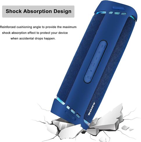 AZTOPA Travel Silicone Case Cover Replacement for Sony SRS-XB43 Extra BASS Wireless Speaker in Kuwait