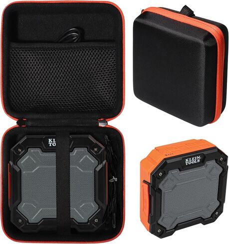 Getgear Wireless Speaker Case for Klein Tools AEPJS3 Wireless Speaker, Customized Compartment for Speaker and Cord Separately, Strong Light Weight case with Wrist Strap in Saudi Arabia