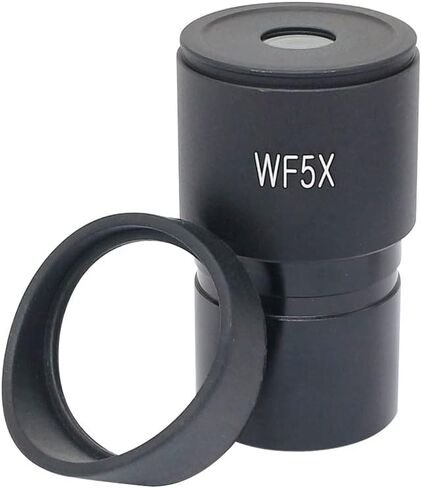 Lab Microscope Accessories Wide Field WF5X Eyepiece for Stereo Microscope with Rubber Eye Cups Mounting Size 30mm or 30.5mm Field of View 20mm Optical Lens (Color : Diameter 30.5mm) in Kuwait