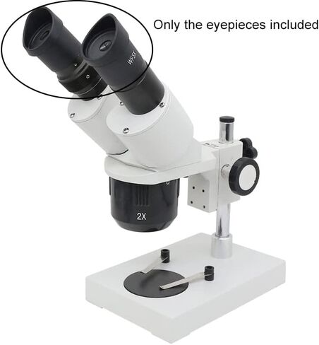 Lab Microscope Accessories Wide Field WF5X Eyepiece for Stereo Microscope with Rubber Eye Cups Mounting Size 30mm or 30.5mm Field of View 20mm Optical Lens (Color : Diameter 30.5mm) in Kuwait