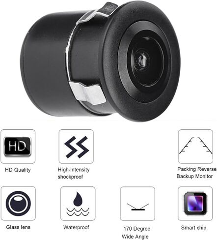 Mini Waterproof Ccd CCTV Camera, for Car Monitor, 170¡ã Wide Angle, Ir Night Vision, Color, Security Surveillance, Wired Installation in Kuwait