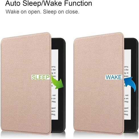 E-Reader Cover for Amazon Kindle Paperwhite 10th Generation(2018 Release),Ultra Slim Lightweight Auto Sleep/Wake Up Leather Case for Kindle Paperwhite 10th Gen 6" E-Book (KST-Gold) in Saudi Arabia