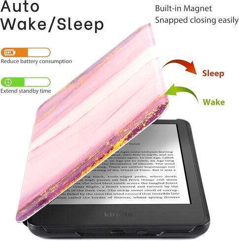 CoBak Case for All New Kindle 11th Generation 2022 Release Only - PU Leather Smart Cover, Auto Sleep and Wake, Premium Protective Case for Kindle 2022 in Saudi Arabia