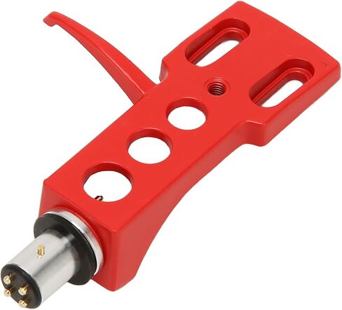 غطاء راس لخرطوشة القرص الدوار، مجموعة خرطوشة كومبو مع صوت أنقى وأكثر ثراء، سهلة التوصيل، حامل ابرة ستايلس فينيل ال بي للاجهزة الراقية، رؤوس فونو (احمر) in Kuwait