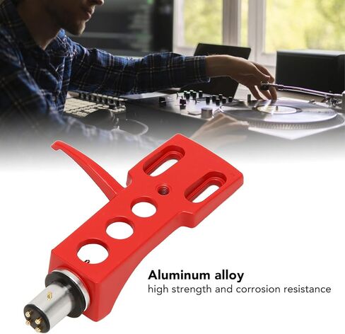 غطاء راس لخرطوشة القرص الدوار، مجموعة خرطوشة كومبو مع صوت أنقى وأكثر ثراء، سهلة التوصيل، حامل ابرة ستايلس فينيل ال بي للاجهزة الراقية، رؤوس فونو (احمر) in Kuwait