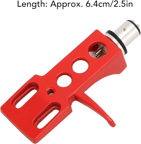 غطاء راس لخرطوشة القرص الدوار، مجموعة خرطوشة كومبو مع صوت أنقى وأكثر ثراء، سهلة التوصيل، حامل ابرة ستايلس فينيل ال بي للاجهزة الراقية، رؤوس فونو (احمر) in Kuwait