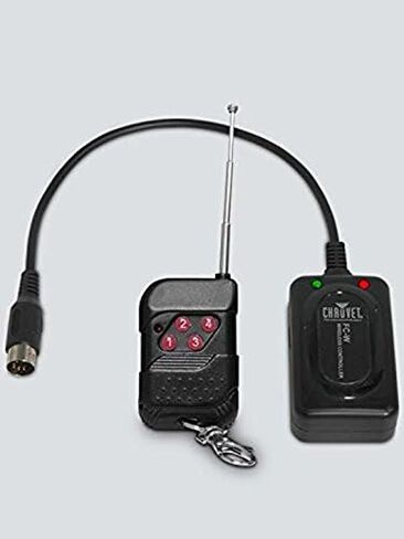 إضاءة CHAUVET DJ LED (FC-W) وجهاز تحكم عن بعد بمؤقت ضباب عمودي سلكي FC-T | ماكينات الضباب، اسود in Kuwait
