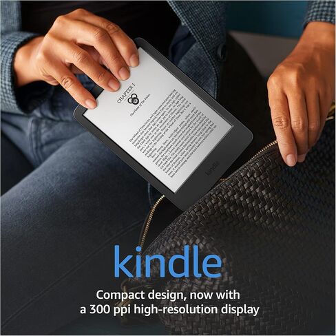 Certified Refurbished Kindle (2022 release) – The lightest and most compact Kindle, now with a 6" 300 ppi high-resolution display, and 2x the storage - Black in Saudi Arabia