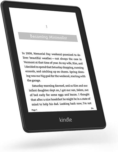 الإصدار الدولي - إصدار Kindle Paperwhite Signature (32 جيجابايت) - مع شاشة مقاس 6.8 بوصات، وشحن لاسلكي، وإضاءة أمامية قابلة للضبط التلقائي - بدون إعلانات شاشة القفل - أسود in Saudi Arabia