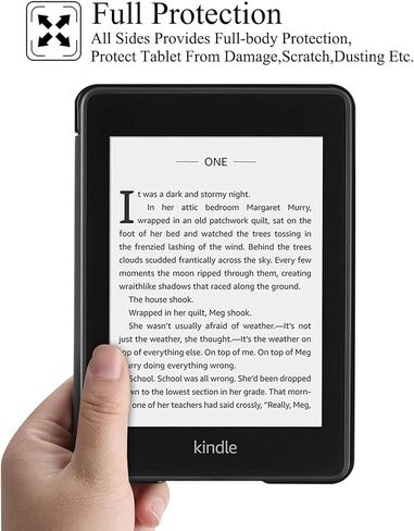 حافظة Artyond لجهاز Kindle Paperwhite مقاس 6 بوصات (الجيل العاشر، إصدار 2018)، غطاء ذكي من جلد البولي يوريثان خفيف الوزن مع خاصية النوم/الاستيقاظ التلقائي للقارئ الإلكتروني Amazon Kindle Paperwhite 2018، أزرق داكن in Kuwait