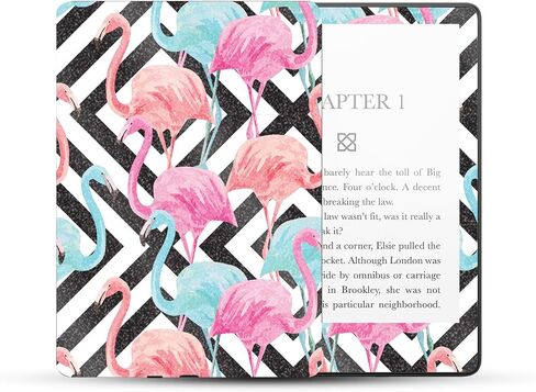 غلاف MightySkins اللامع المتوافق مع Amazon Kindle Paperwhite 5 مقاس 6.8 بوصة الجيل الحادي عشر (2021) غلاف كامل - Pop Flamingo | لمسة نهائية لامعة واقية شديدة اللمعان | سهل التطبيق | صنع في الولايات المتحدة الأمريكية in Saudi Arabia