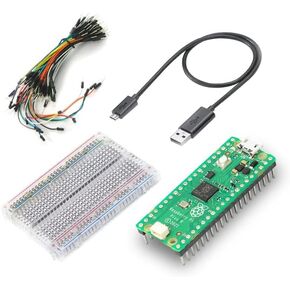 Raspberry Pi Pico Kit Raspberry Pi Pico H with Breadboard, USB Cable & Jumper Cables, Raspberry Pi Pico with Pre-soldered Headers Kit in Kuwait