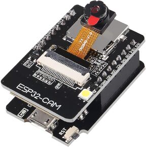 AEDIKO 4 قطع ESP32-CAM WiFi Bluetooth Board ESP32-CAM-MB Micro USB إلى المنفذ التسلسلي CH340G مع وحدة كاميرا OV2640 2MP وضع مزدوج