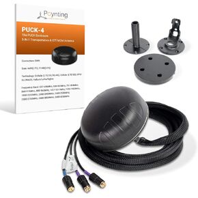 Poynting PUCK-12 2-in-1 Transportation & M2M/IOT Antenna | WiFi | 2X2 MIMO | 2400-2500 MHz | 5000-7200 MHz | White in Kuwait